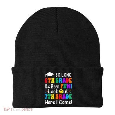 So Long 6th Grade 7th Grade Here I Come Back To School Kid Beanie