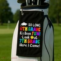 So Long 6th Grade 7th Grade Here I Come Back To School Kid Golf Towel thumb 2