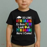 So Long 6th Grade 7th Grade Here I Come Back To School Kid Toddler T-Shirt thumb 2