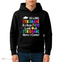 So Long 6th Grade 7th Grade Here I Come Back To School Kid Kids Hoodie thumb 4