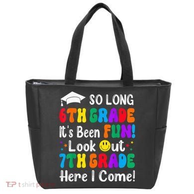 So Long 6th Grade 7th Grade Here I Come Back To School Kid Tote Bag