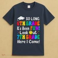 So Long 6th Grade 7th Grade Here I Come Back To School Kid T-Shirt thumb 4
