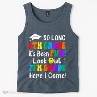 So Long 6th Grade 7th Grade Here I Come Back To School Kid Tank Top thumb 2