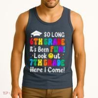 So Long 6th Grade 7th Grade Here I Come Back To School Kid Tank Top thumb 3