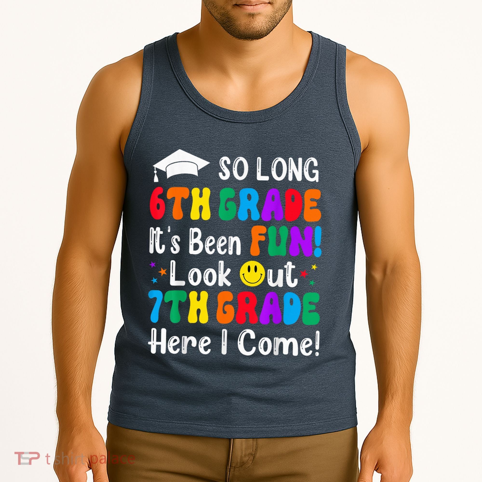 So Long 6th Grade 7th Grade Here I Come Back To School Kid Tank Top