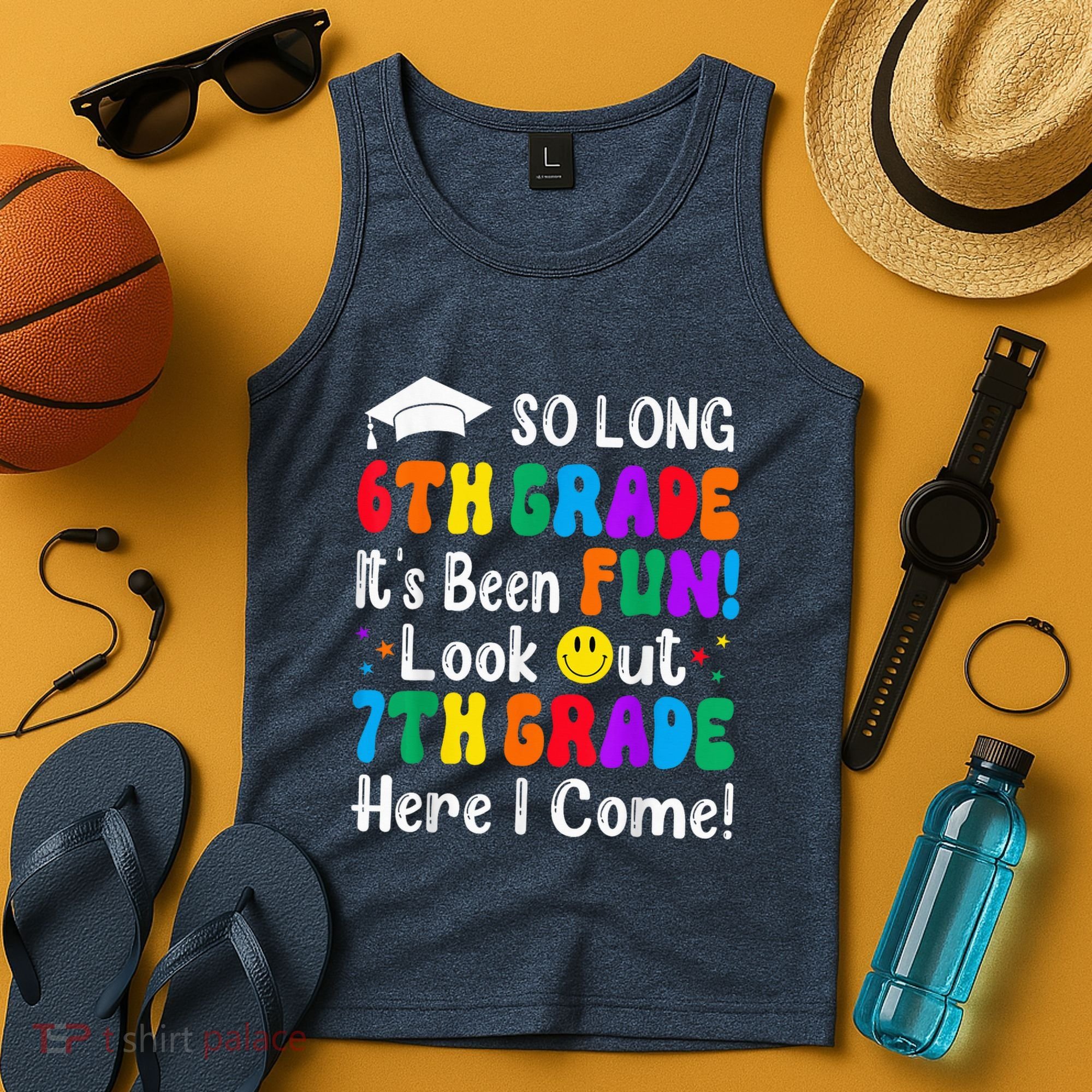 So Long 6th Grade 7th Grade Here I Come Back To School Kid Tank Top