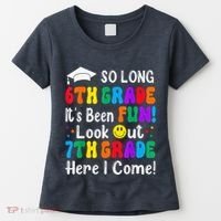 So Long 6th Grade 7th Grade Here I Come Back To School Kid Women's T-Shirt thumb 0