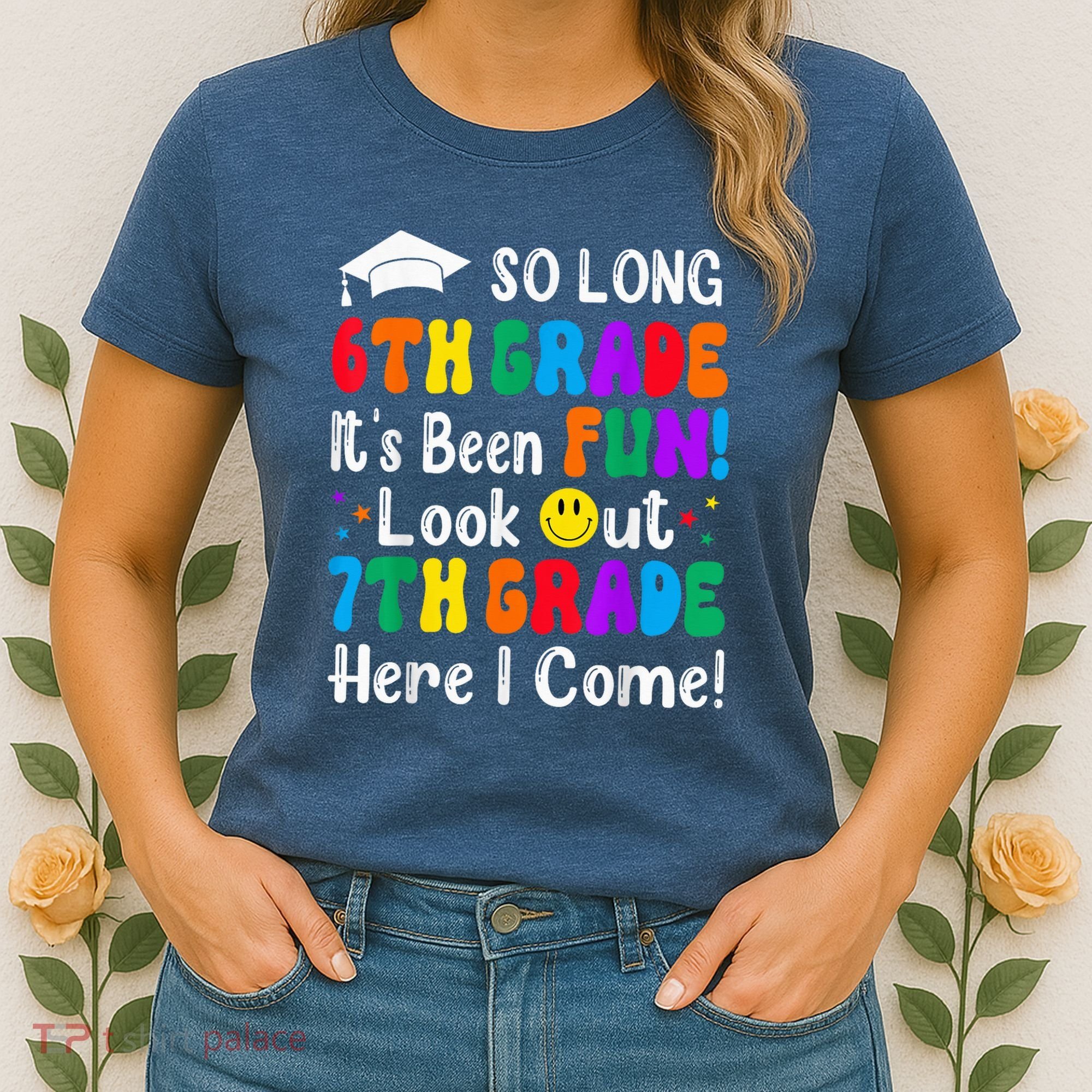 So Long 6th Grade 7th Grade Here I Come Back To School Kid Women's T-Shirt