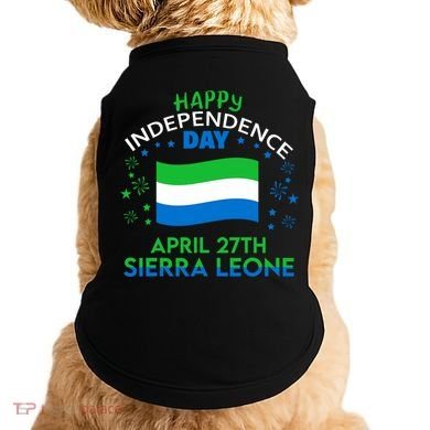 Sierra Leone 64th Independence Day Sierra Leonean Pride  Doggie Tank