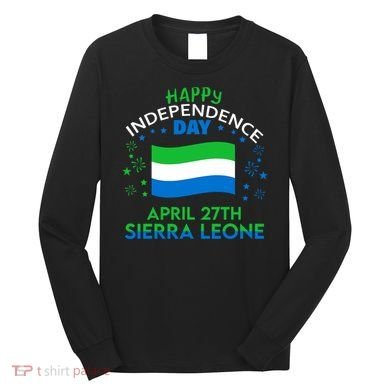 Sierra Leone 64th Independence Day Sierra Leonean Pride  Long Sleeve Shirt