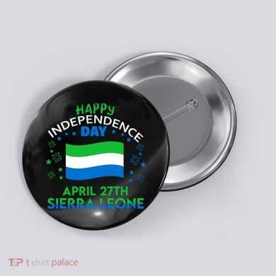 Sierra Leone 64th Independence Day Sierra Leonean Pride  Button