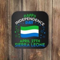 Sierra Leone 64th Independence Day Sierra Leonean Pride  Coaster thumb 0