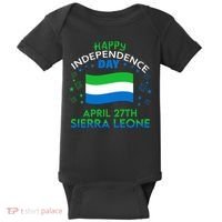 Sierra Leone 64th Independence Day Sierra Leonean Pride  Baby Bodysuit thumb 0