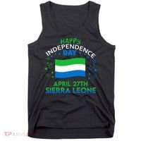 Sierra Leone 64th Independence Day Sierra Leonean Pride  Tank Top thumb 0