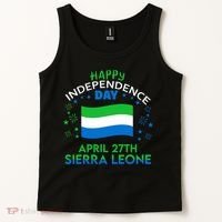Sierra Leone 64th Independence Day Sierra Leonean Pride  Tank Top thumb 2