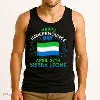 Sierra Leone 64th Independence Day Sierra Leonean Pride  Tank Top thumb 3