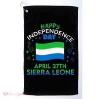 Sierra Leone 64th Independence Day Sierra Leonean Pride  Golf Towel thumb 0