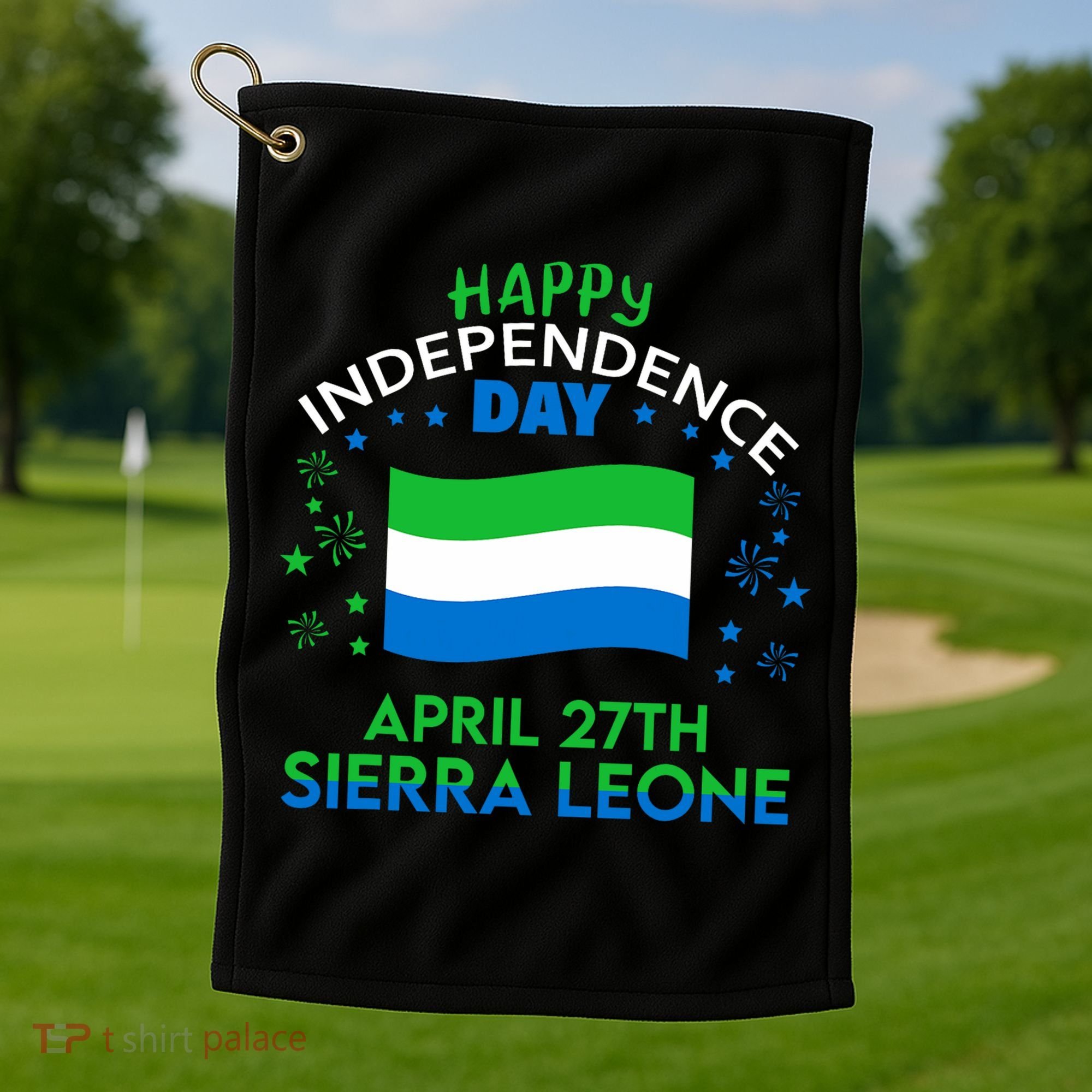 Sierra Leone 64th Independence Day Sierra Leonean Pride  Golf Towel