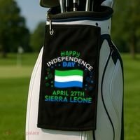 Sierra Leone 64th Independence Day Sierra Leonean Pride  Golf Towel thumb 2