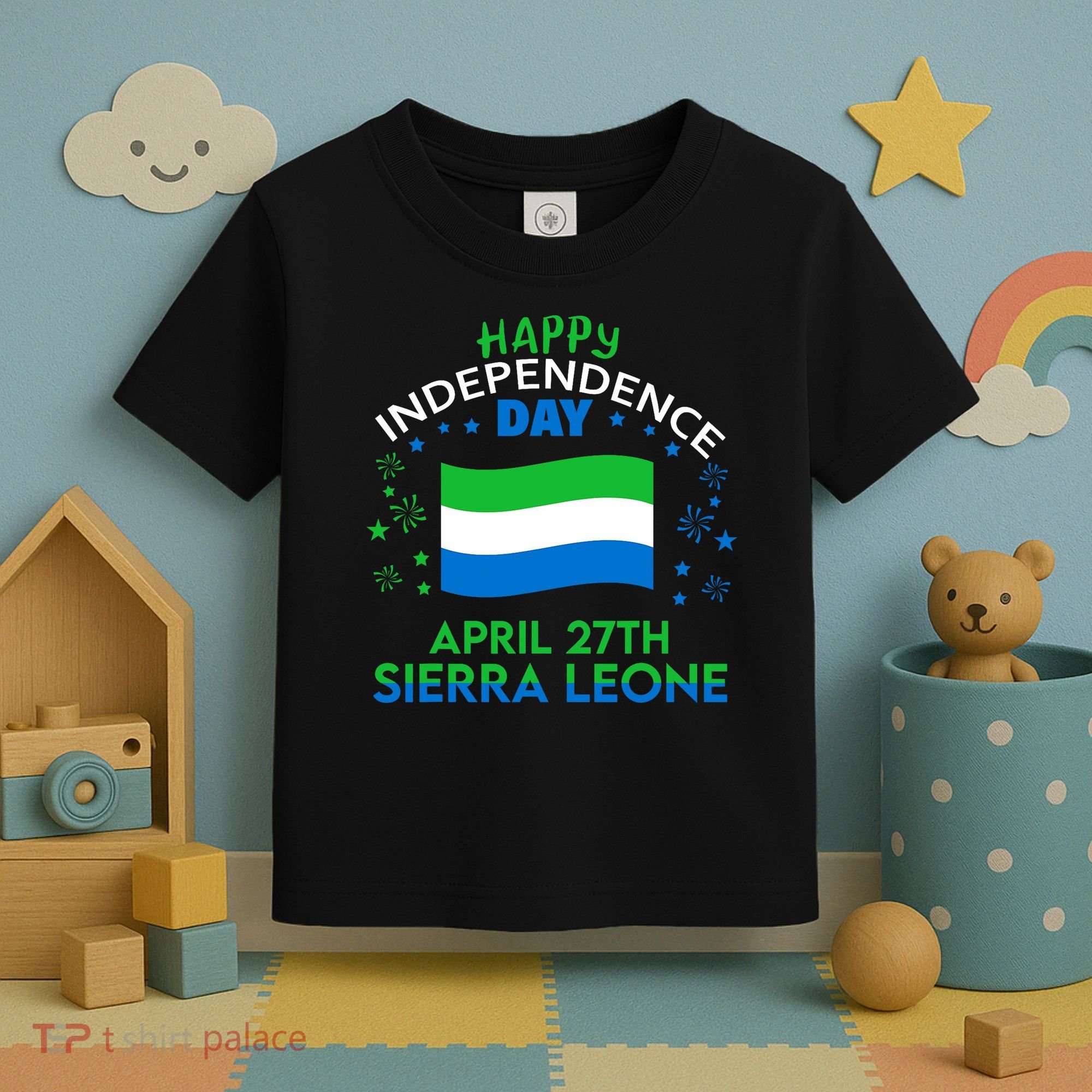 Sierra Leone 64th Independence Day Sierra Leonean Pride  Toddler T-Shirt