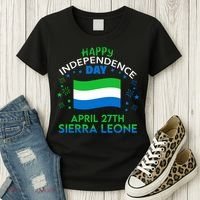 Sierra Leone 64th Independence Day Sierra Leonean Pride  Women's T-Shirt thumb 3