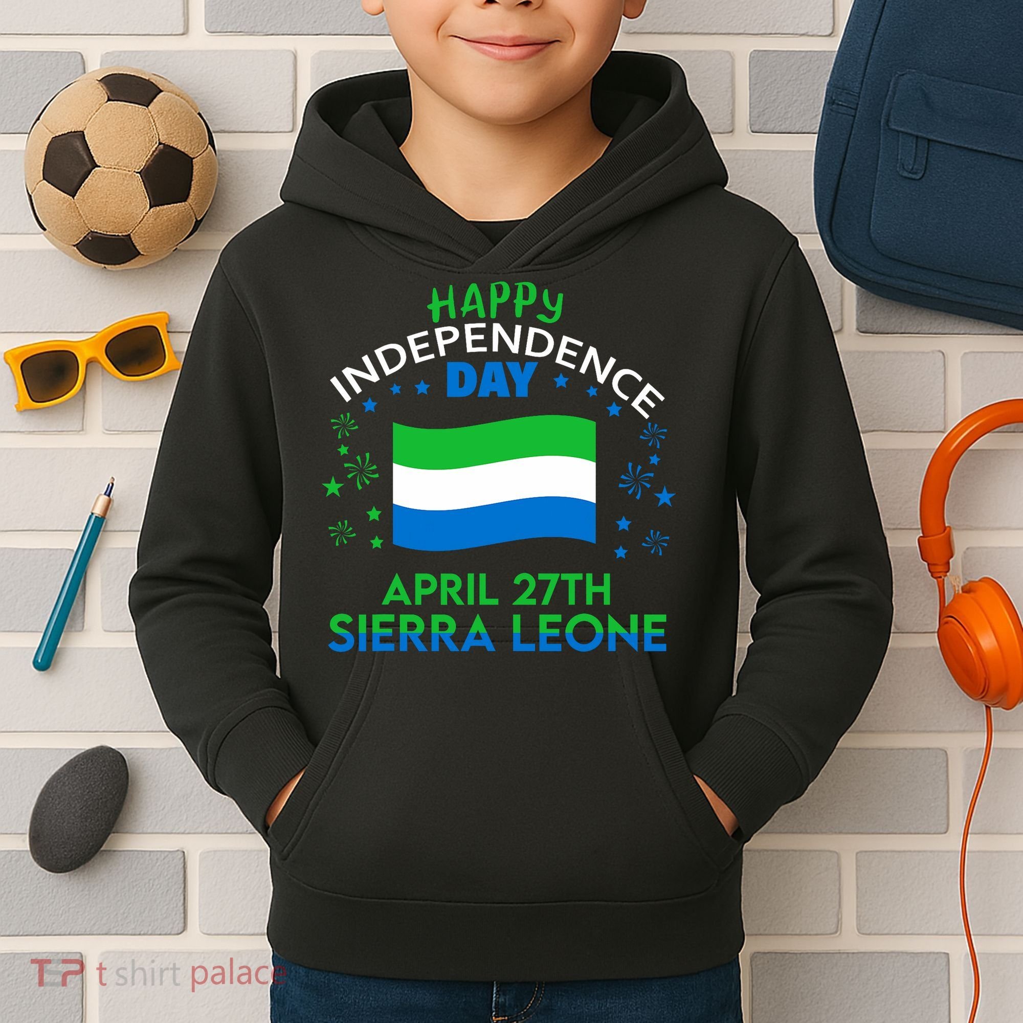 Sierra Leone 64th Independence Day Sierra Leonean Pride  Kids Hoodie