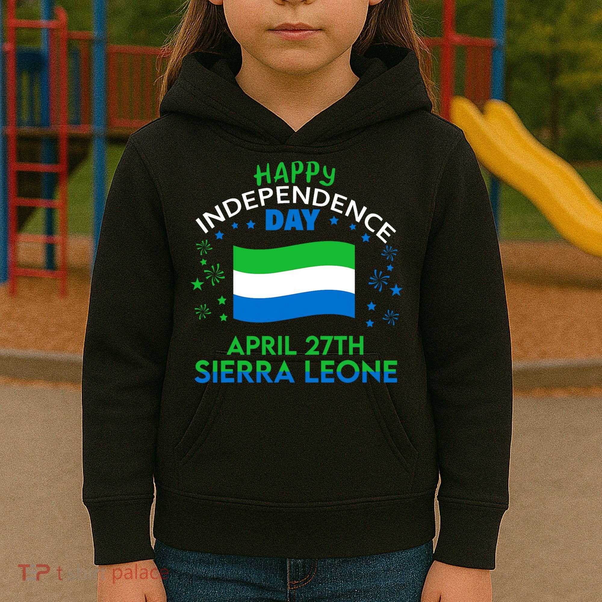 Sierra Leone 64th Independence Day Sierra Leonean Pride  Kids Hoodie