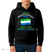 Sierra Leone 64th Independence Day Sierra Leonean Pride  Kids Hoodie thumb 4