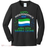 Sierra Leone 64th Independence Day Sierra Leonean Pride  Kids Long Sleeve Shirt thumb 0