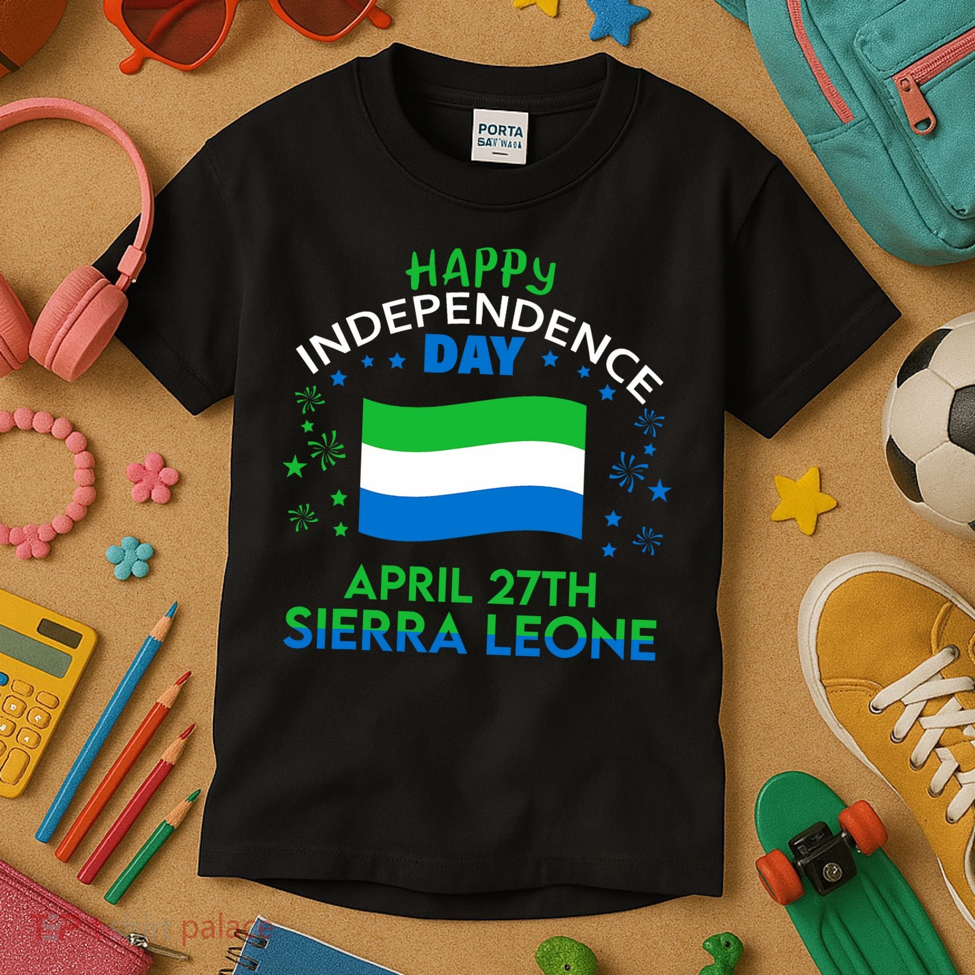 Sierra Leone 64th Independence Day Sierra Leonean Pride  Kids T-Shirt
