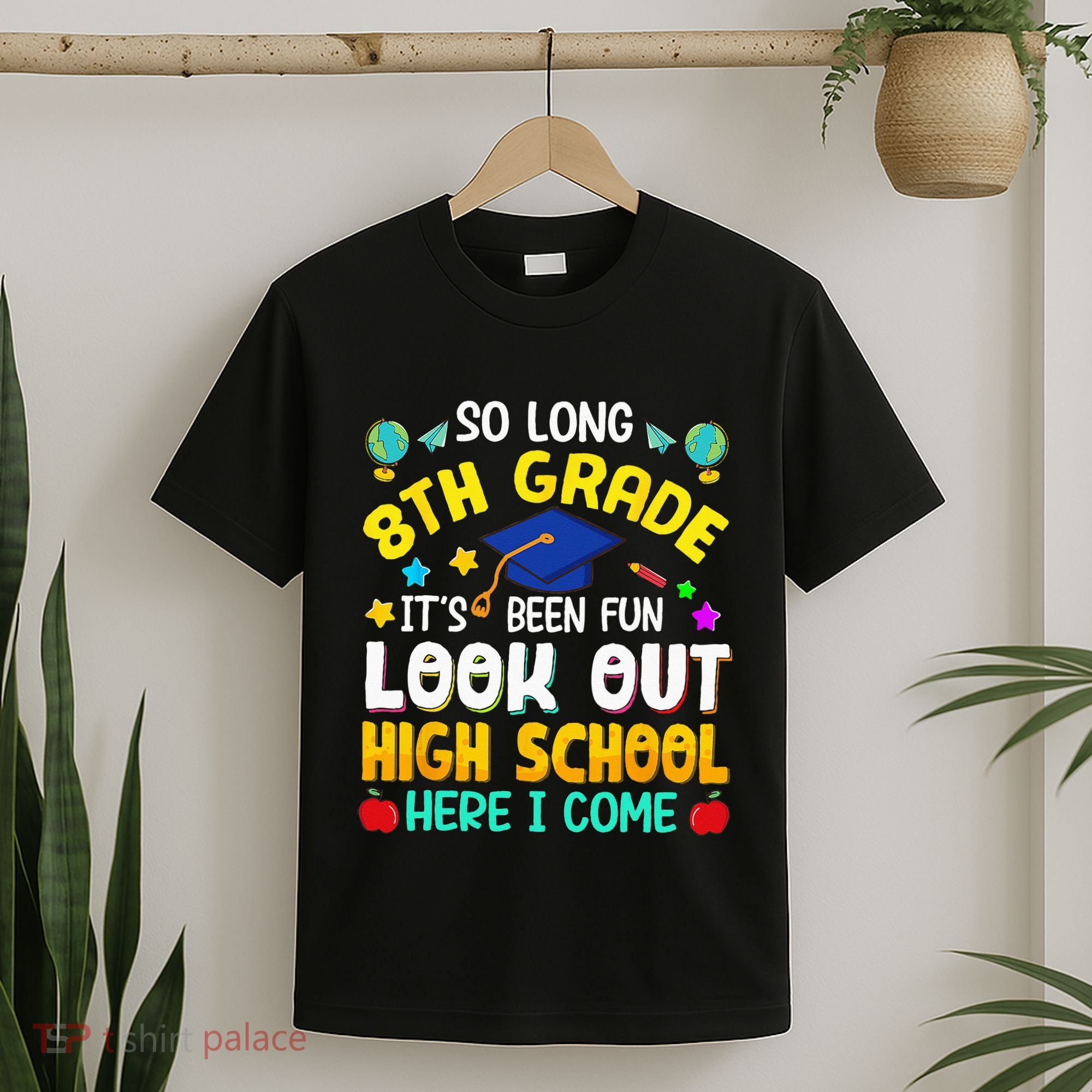 So Long 8th Grade High School Here I Come Graduation T-Shirt