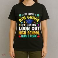 So Long 8th Grade High School Here I Come Graduation T-Shirt thumb 4