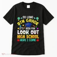So Long 8th Grade High School Here I Come Graduation Tall T-Shirt thumb 0
