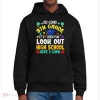 So Long 8th Grade High School Here I Come Graduation District V.I.T. Heavyweight Hoodie thumb 0