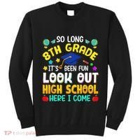 So Long 8th Grade High School Here I Come Graduation Tall Sweatshirt thumb 0