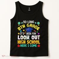 So Long 8th Grade High School Here I Come Graduation Tank Top thumb 2