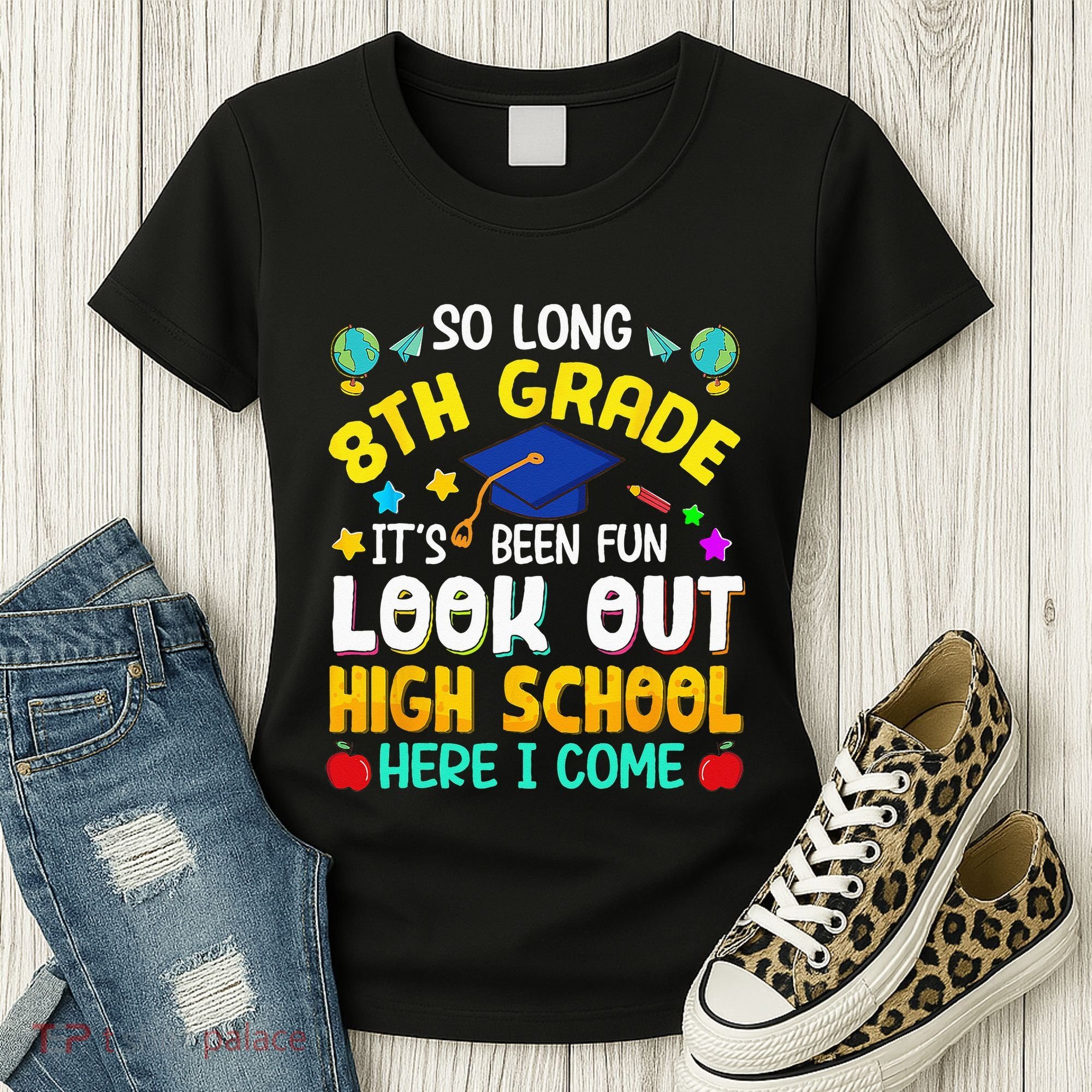 So Long 8th Grade High School Here I Come Graduation Women's T-Shirt