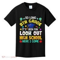 So Long 8th Grade High School Here I Come Graduation Kids T-Shirt thumb 0