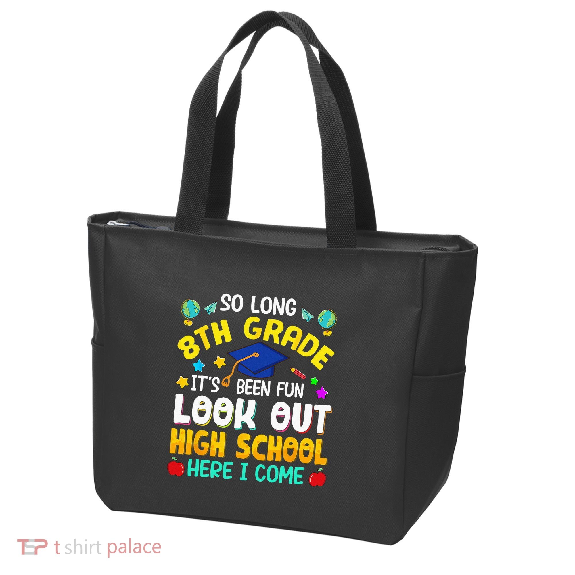 So Long 8th Grade High School Here I Come Graduation Tote Bag