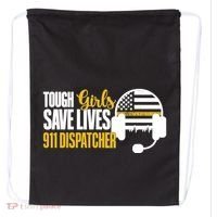 Save Lives 911 Dispatcher 911 Emergency Dispatcher Drawstring Bag thumb 0