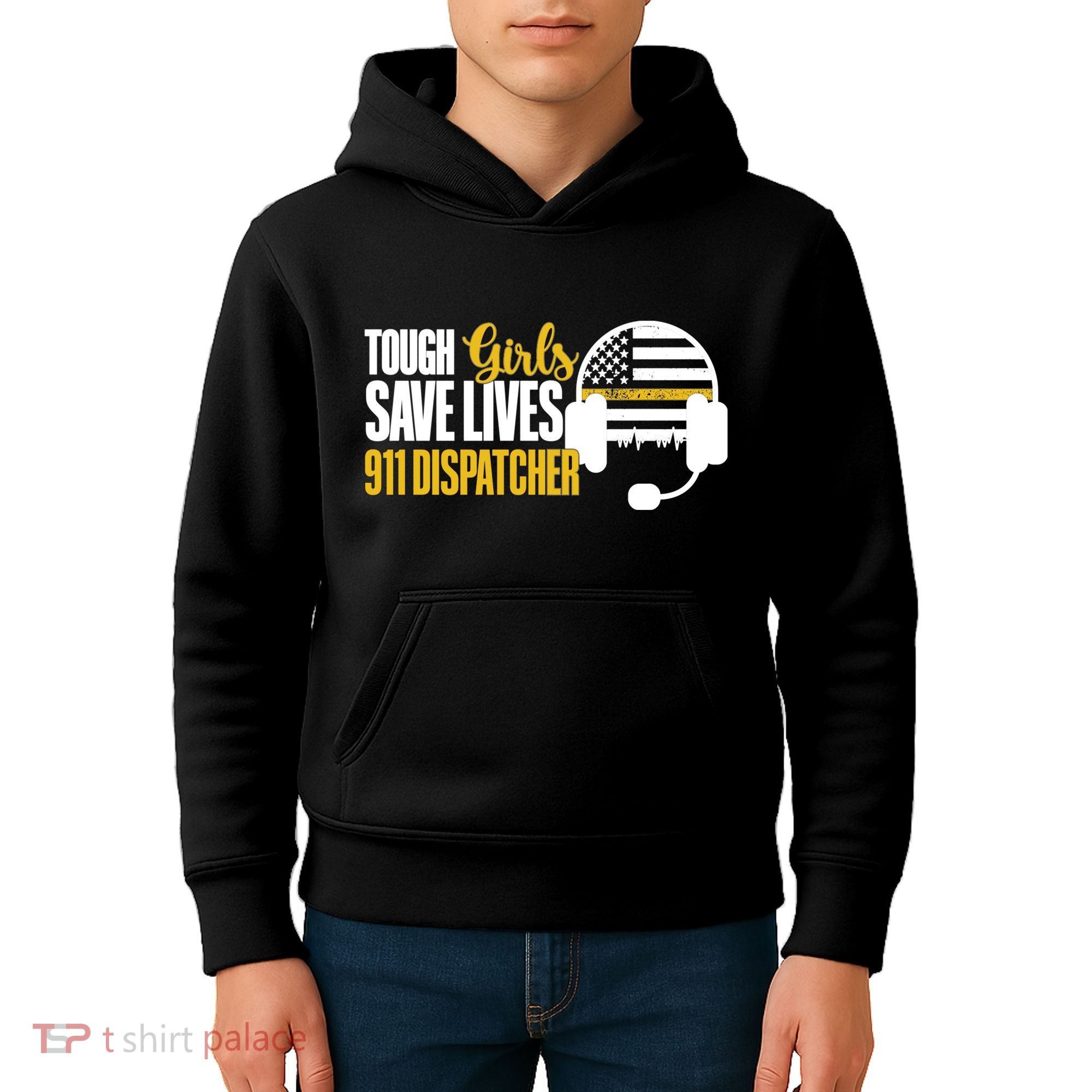 Save Lives 911 Dispatcher 911 Emergency Dispatcher Kids Hoodie