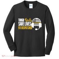 Save Lives 911 Dispatcher 911 Emergency Dispatcher Kids Long Sleeve Shirt thumb 0