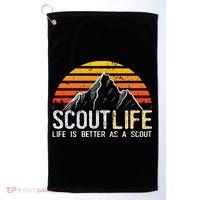Scout Life And Life Is Better As A Scout Scouting Golf Towel thumb 0