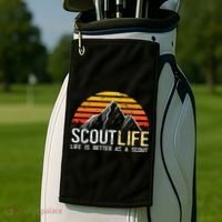 Scout Life And Life Is Better As A Scout Scouting Golf Towel thumb 2