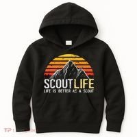 Scout Life And Life Is Better As A Scout Scouting Kids Hoodie thumb 0