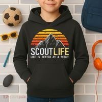 Scout Life And Life Is Better As A Scout Scouting Kids Hoodie thumb 2