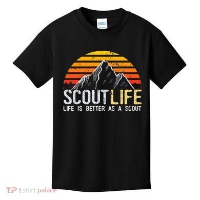 Scout Life And Life Is Better As A Scout Scouting Kids T-Shirt