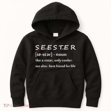 Seester Like A Sister Only Cooler Kids Hoodie
