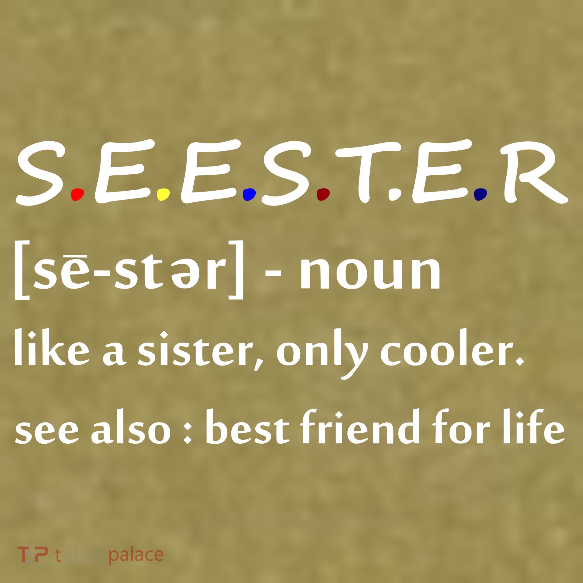 Seester Like A Sister Only Cooler Garment-Dyed Women's Muscle Tee