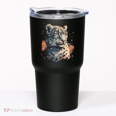 Snow Leopard Animal Retro Style Graphic Tees for Tumbler